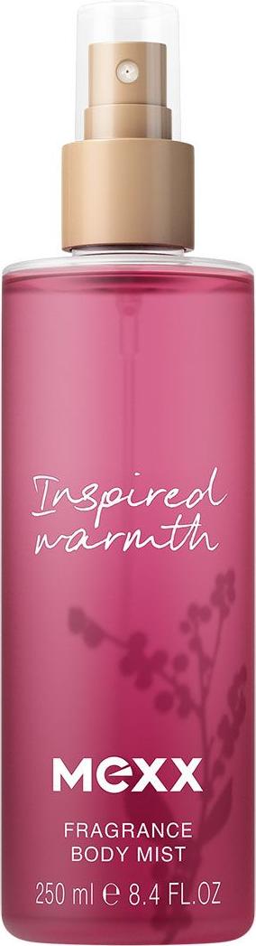 Mexx Intimate Touch mgiełka do ciała 250ml w eleganckiej butelce - owocowo-bursztynowa wegańska formuła do pielęgnacji skóry dla kobiet