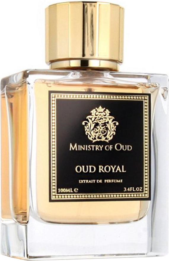 Flacon perfum Ministry of Oud Royal ekstrakt 100ml - luksusowe perfumy męskie z oudem w eleganckim opakowaniu na białym tle