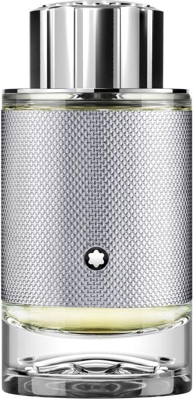 Flacon wody perfumowanej Montblanc Explorer Platinum 30ml dla mężczyzn z eleganckim opakowaniem marki Montblanc na białym tle