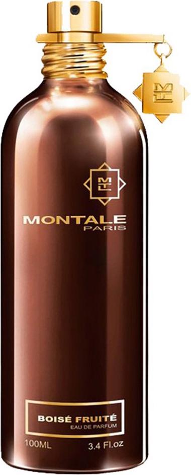 Flacon perfum Montale Boise Fruite woda perfumowana unisex 100ml z eleganckim opakowaniem marki Montale na białym tle