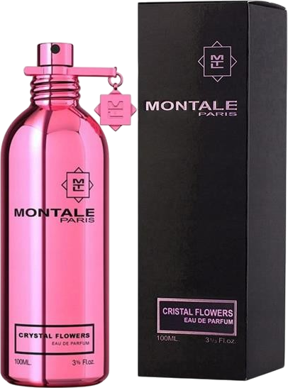 Flacon perfum Montale Crystal Flowers woda perfumowana unisex 100ml z eleganckim opakowaniem marki Montale na białym tle