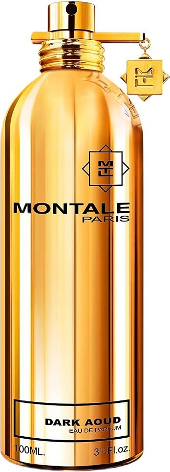 Flacon perfum Montale Dark Aoud woda perfumowana unisex 100ml w eleganckim opakowaniu z logo marki na białym tle