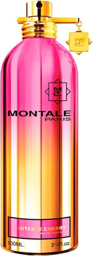 Flacon perfum Montale Intense Cherry Unisex woda perfumowana 100ml na białym tle - eleganckie opakowanie orientalnego zapachu z wiśnią