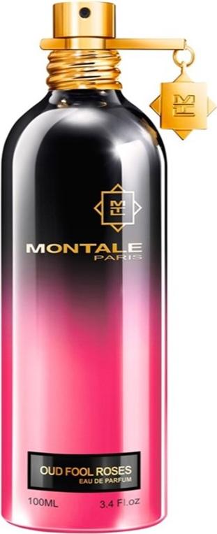 Flacon perfum Montale Oud Fool Roses woda perfumowana unisex 100ml w eleganckim opakowaniu marki Montale na białym tle