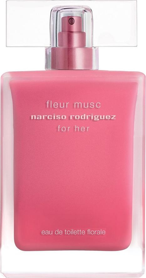 Flacon perfum Narciso Rodriguez Fleur Musc Eau De Toilette Florale EDT 50ml - eleganckie kwiatowo-piżmowe perfumy dla kobiet w stylowym opakowaniu