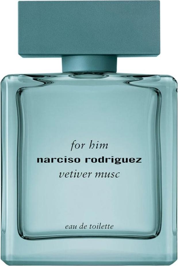 Flacon wody toaletowej NARCISO RODRIGUEZ for him vetiver musc dla mężczyzn z eleganckim opakowaniem marki Narciso Rodriguez