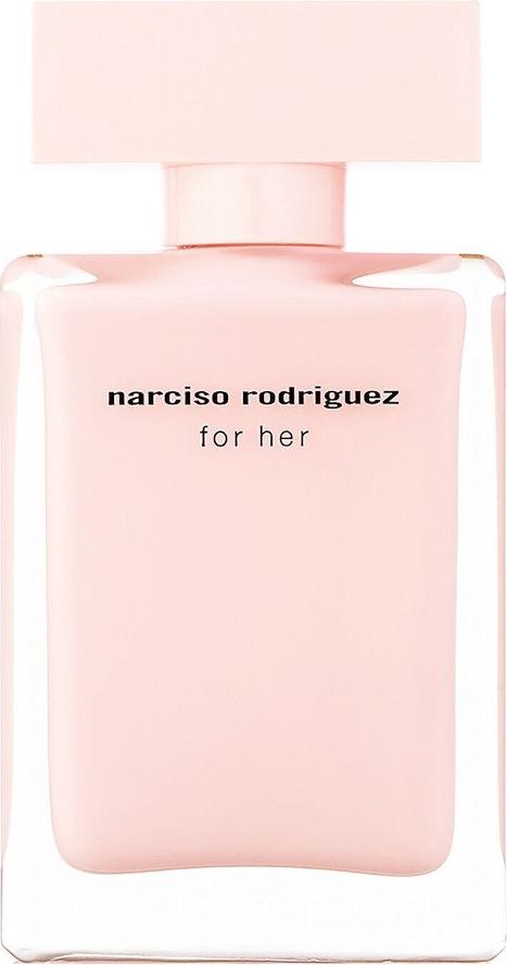 Flacon wody perfumowanej Narciso Rodriguez for her 30ml na białym tle - eleganckie perfumy damskie z charakterystycznym designem marki