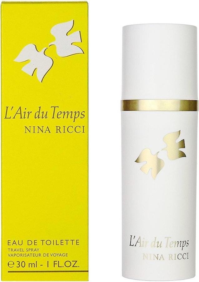 Flakon Nina Ricci L'Air du Temps woda toaletowa 30ml ze słynnymi gołębiami, eleganckie perfumy damskie w klasycznym opakowaniu marki