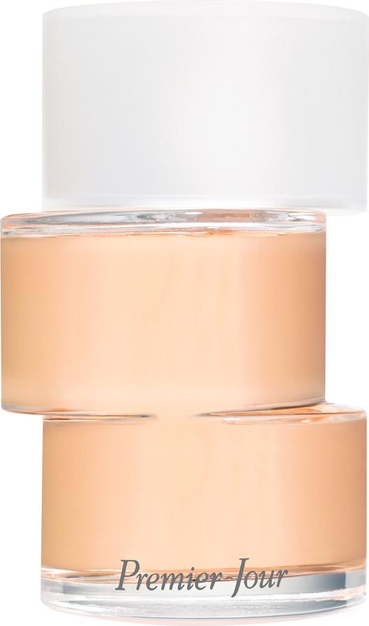 Flacon perfum Nina Ricci Premier Jour woda perfumowana 100ml na białym tle - eleganckie damskie perfumy kwiatowe w szklanej butelce marki Nina Ricci