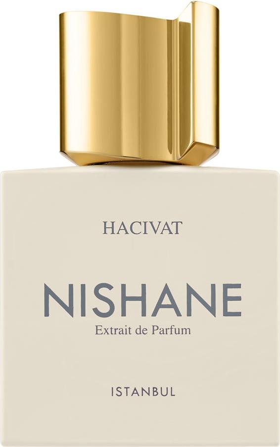 Flacon perfum NISHANE HACIVAT 50ml w eleganckim opakowaniu, luksusowe drzewno-owocowe perfumy z nutami ananasa, jaśminu i cedru