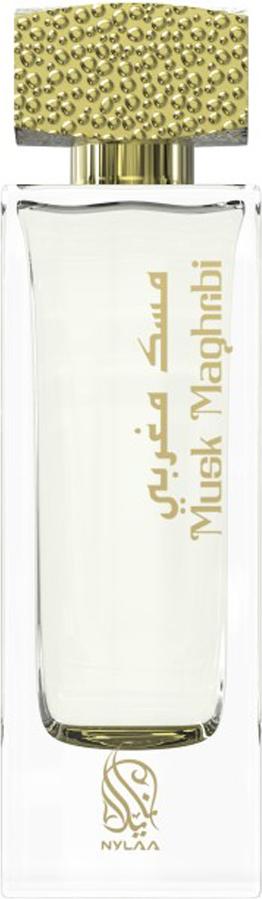 Flacon wody perfumowanej Nylaa Musk Maghribi 75ml - orientalne perfumy unisex z nutami cytrusów, jaśminu i piżma w eleganckiej butelce