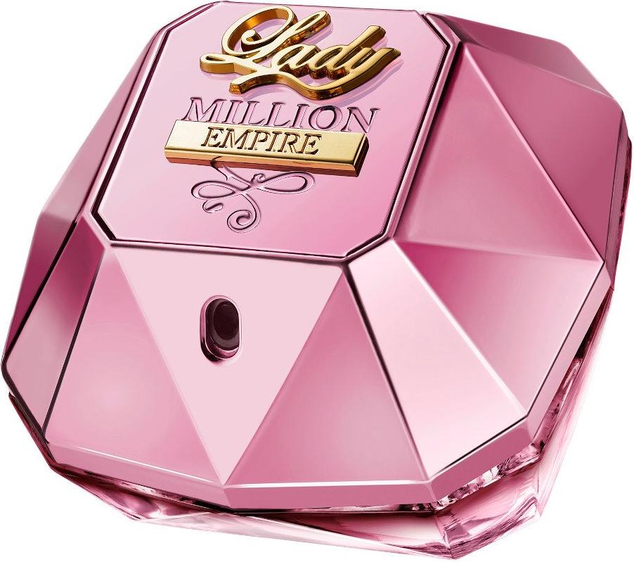 Flacon perfum Paco Rabanne Lady Million Empire woda perfumowana 50ml w eleganckim opakowaniu ze złotymi akcentami marki