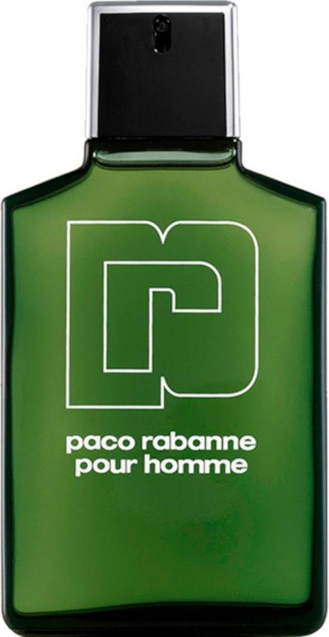 Flacon wody toaletowej Paco Rabanne pour Homme 100ml w eleganckim opakowaniu, kultowe perfumy męskie z aromatyczno-fougere kompozycją