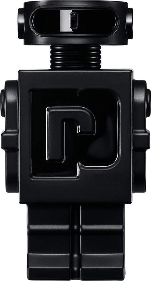 Rabanne Phantom Parfum perfumy dla mężczyzn w matowym czarnym flakonie na białym tle - intensywny zapach na wieczorne okazje