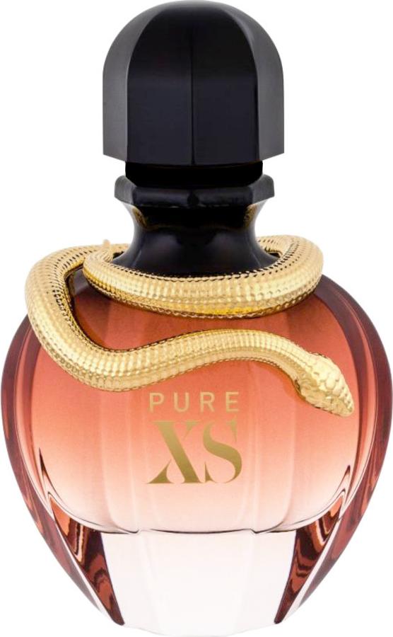 Flakon Paco Rabanne Pure XS for Her woda perfumowana 50ml z charakterystycznym motywem węża na eleganckim opakowaniu marki Paco Rabanne