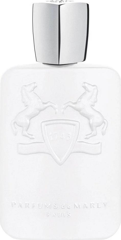 Flacon wody perfumowanej Parfums de Marly Galloway dla mężczyzn 125ml na białym tle z eleganckim opakowaniem marki premium
