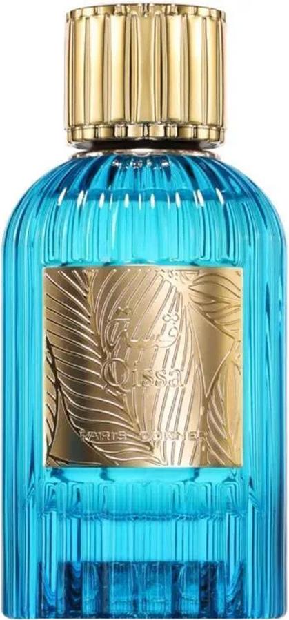 Paris Corner Qissa Blue woda perfumowana 100ml w eleganckim niebieskim flakonie - unisex zapach z nutami cytrusowymi i kwiatowymi
