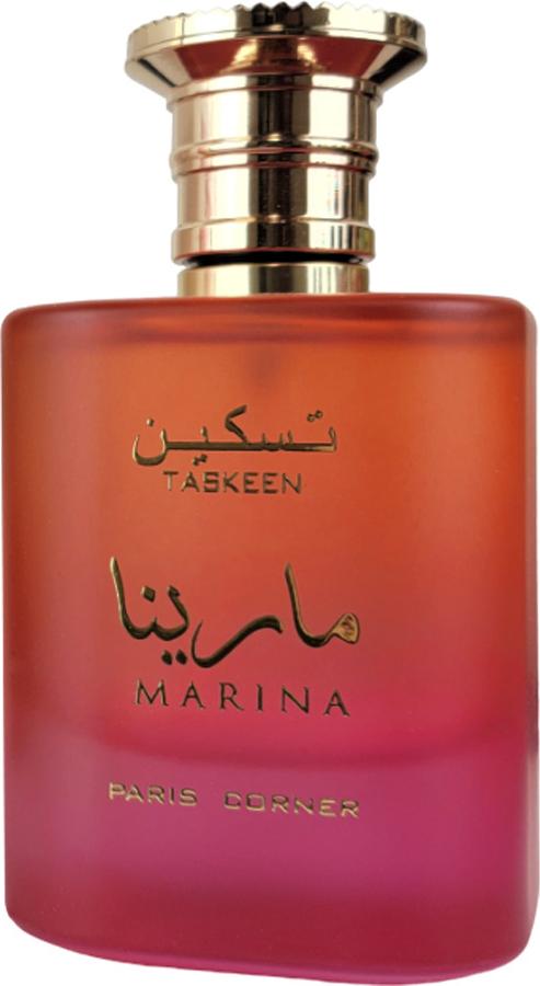 Flacon perfum Paris Corner Taskeen Marina woda perfumowana 100ml unisex z eleganckim opakowaniem na białym tle - luksusowe perfumy
