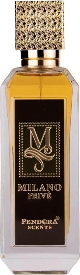 Flacon perfum Pendora Scents Milano Prive woda perfumowana 100ml dla kobiet w eleganckim opakowaniu z logo marki na białym tle