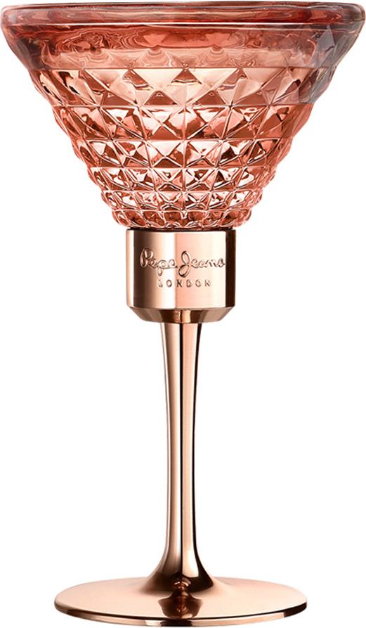 Flakon wody perfumowanej Pepe Jeans Life Is Now for Her 80 ml dla kobiet w eleganckiej butelce na białym tle z logo marki