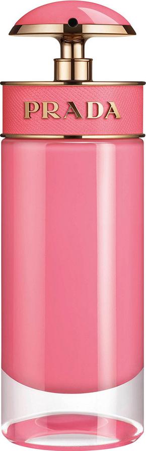 Flacon perfum Prada Candy Gloss woda toaletowa damska 80ml na białym tle - eleganckie opakowanie luksusowych damskich perfum marki Prada