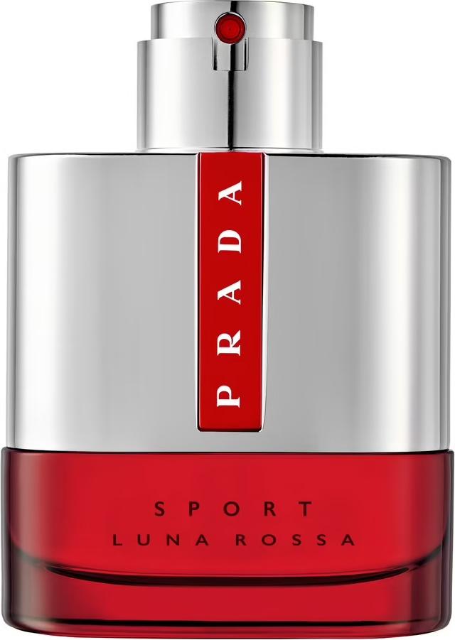 Flacon Prada Luna Rossa Sport woda toaletowa męska 50ml z eleganckim opakowaniem marki Prada na białym tle w sklepie internetowym