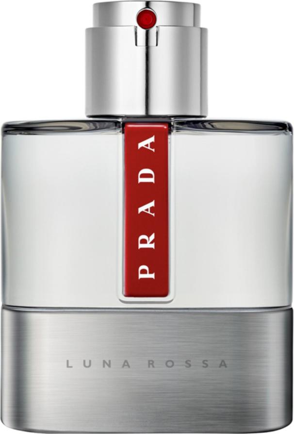 Prada Luna Rossa woda toaletowa 50ml w chromowanym flakonie przypominającym żaglówkę - męski zapach sportowo-elegancki marki Prada
