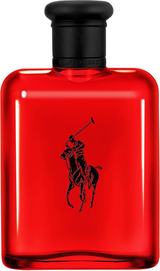 Flacon wody toaletowej Ralph Lauren Polo Red 125ml w czerwonym opakowaniu - męskie perfumy drzewno-przyprawowe z nutami cytrusów