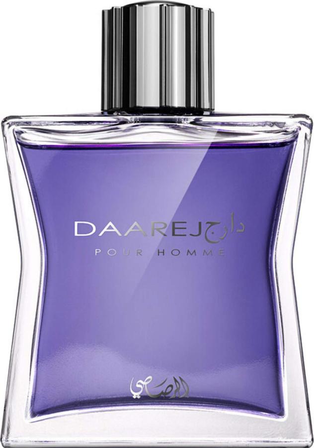Flacon wody perfumowanej Rasasi Daarej Pour Homme 100 ml w eleganckim opakowaniu - luksusowe perfumy dla mężczyzn marki Rasasi