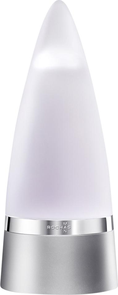 Flacon wody toaletowej Rochas Man 50ml na białym tle - eleganckie perfumy męskie marki Rochas w stylowym opakowaniu ze złotymi akcentami
