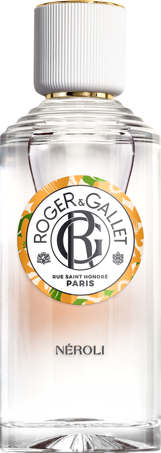 Flacon Roger & Gallet Néroli Wohlfühl-Wasser woda odświeżająca 100ml z kwiatową kompozycją neroli i kwiatu pomarańczy dla kobiet
