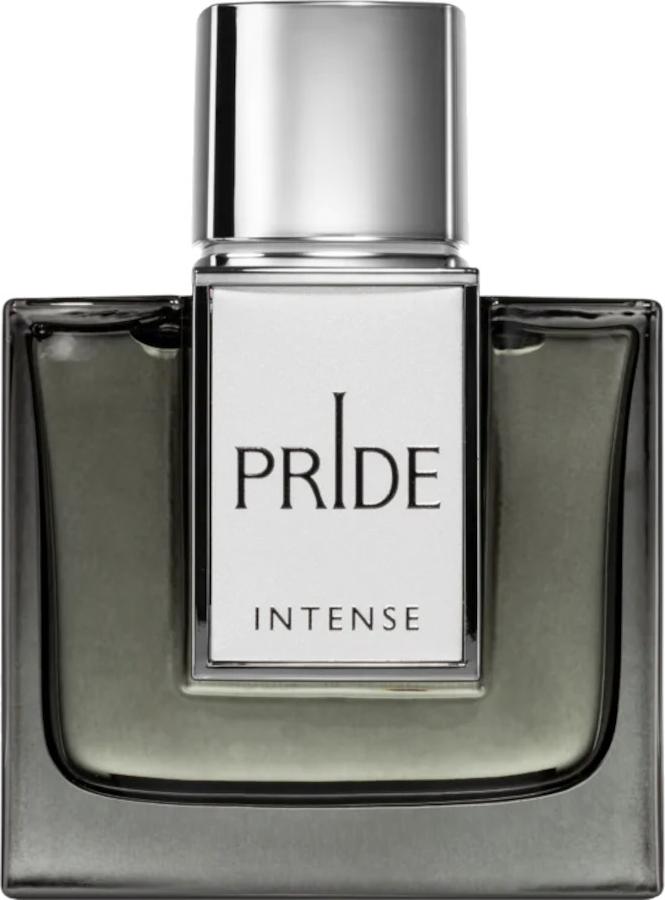 Flacon wody perfumowanej Rue Broca Pride Intense 100ml dla mężczyzn z eleganckim opakowaniem na białym tle - luksusowe perfumy męskie