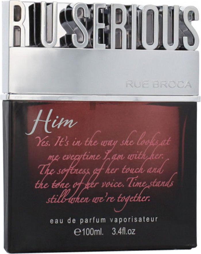 Flacon wody perfumowanej Rue Broca R U Serious for Him 100ml - orientalno-waniliowy zapach męski z paczuli, wetywerią i kremową wanilią