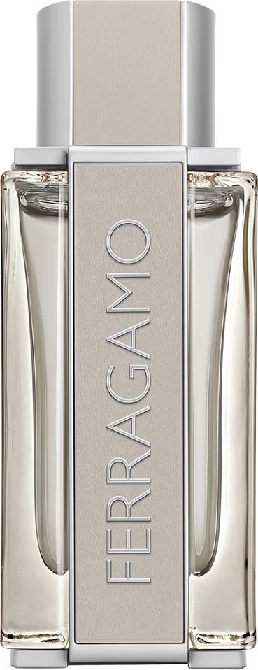 Flacon wody toaletowej Salvatore Ferragamo Bright Leather dla mężczyzn - eleganckie opakowanie męskich perfum drzewno-aromatycznych z nutami cytrusów