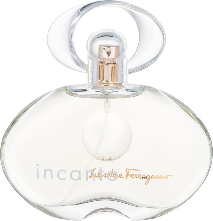 Flacon perfum Salvatore Ferragamo Incanto pour Femme woda perfumowana 100ml na białym tle z eleganckim opakowaniem marki Ferragamo