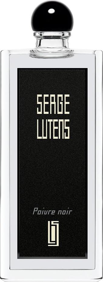 Flacon wody perfumowanej Serge Lutens Collection Noire Poivre Noir 50ml z eleganckim opakowaniem marki na białym tle