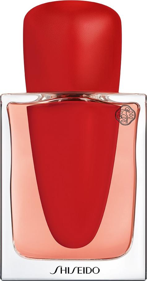 Shiseido Ginza Intense woda perfumowana 30ml w czerwonym flakonie na białym tle - luksusowe perfumy damskie z różą i wanilią