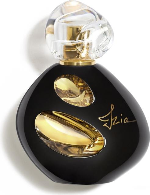 Flacon wody perfumowanej SISLEY Izia La Nuit na białym tle - eleganckie perfumy dla kobiet w stylowym opakowaniu marki Sisley