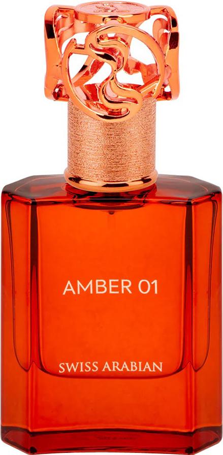 Flacon wody perfumowanej Swiss Arabian Amber 01 50ml - eleganckie opakowanie unisex zapachu z orientalnymi nutami bursztynu