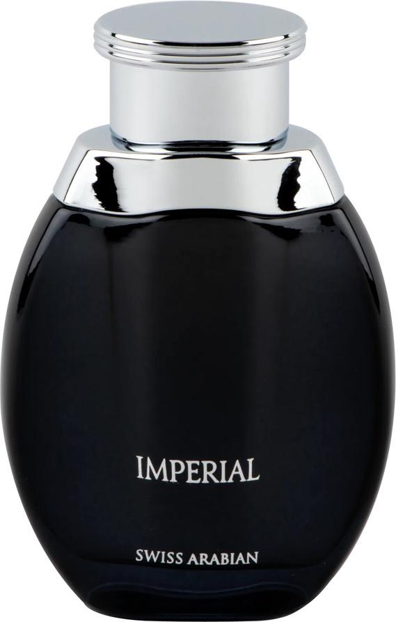 Flacon Swiss Arabian Imperial woda perfumowana 100ml dla mężczyzn z eleganckim opakowaniem na białym tle - luksusowe perfumy męskie