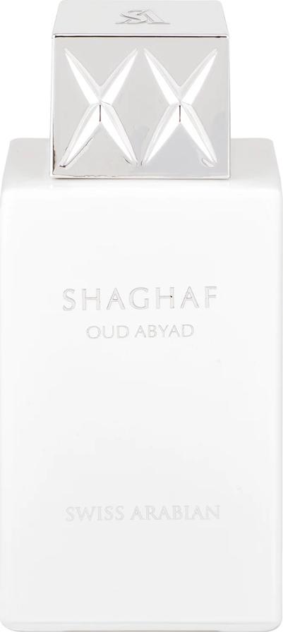 Flacon perfum Swiss Arabian Shaghaf Oud Abyad woda perfumowana 75ml unisex z orientalnym zapachem oudu w eleganckim opakowaniu
