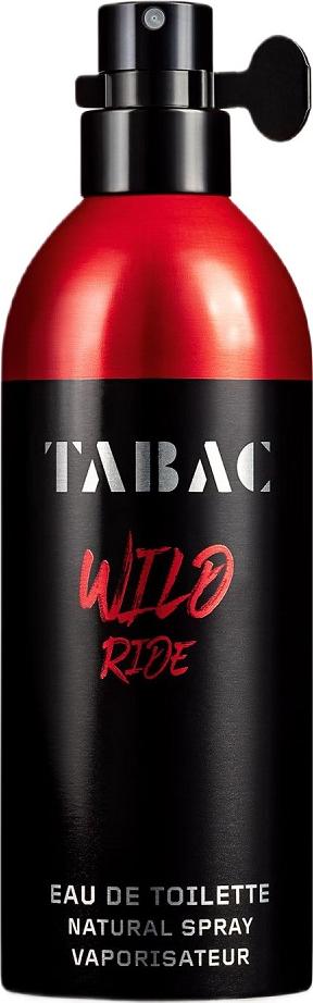 Flacon wody toaletowej TABAC Wild Ride Natural Spray 75ml dla mężczyzn z intensywnym zapachem cytrusowo-drzewnym na białym tle