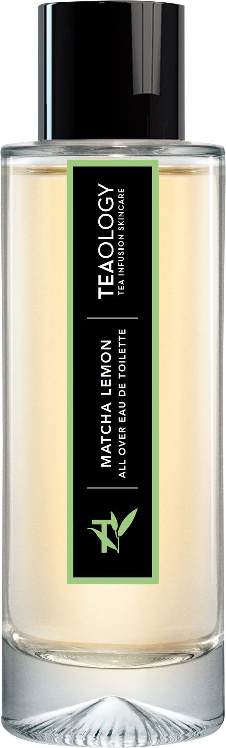 Flacon wody toaletowej TEAOLOGY Matcha Tea Lemon 100ml z eleganckim opakowaniem, perfumy unisex o zapachu herbaty matcha i cytryny