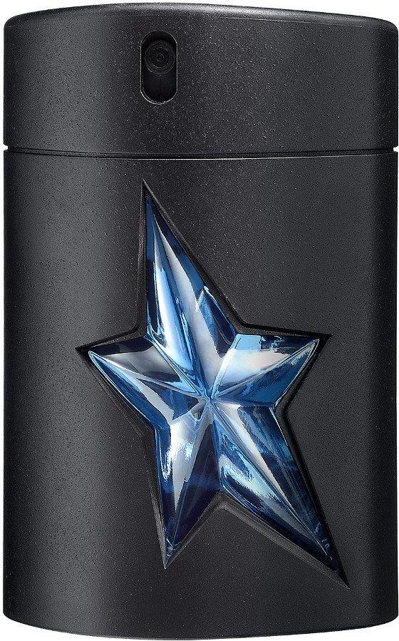 Mugler A Men woda toaletowa 50ml w niebieskim flakonie z refillable rubber spray - orientalno-drzewny zapach dla mężczyzn marki Mugler