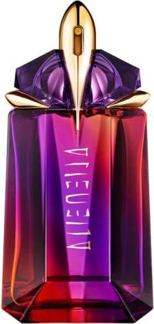 Flacon perfum MUGLER Alien Hypersense woda perfumowana 90ml w kultowym fioletowym opakowaniu z charakterystycznym designem marki Mugler