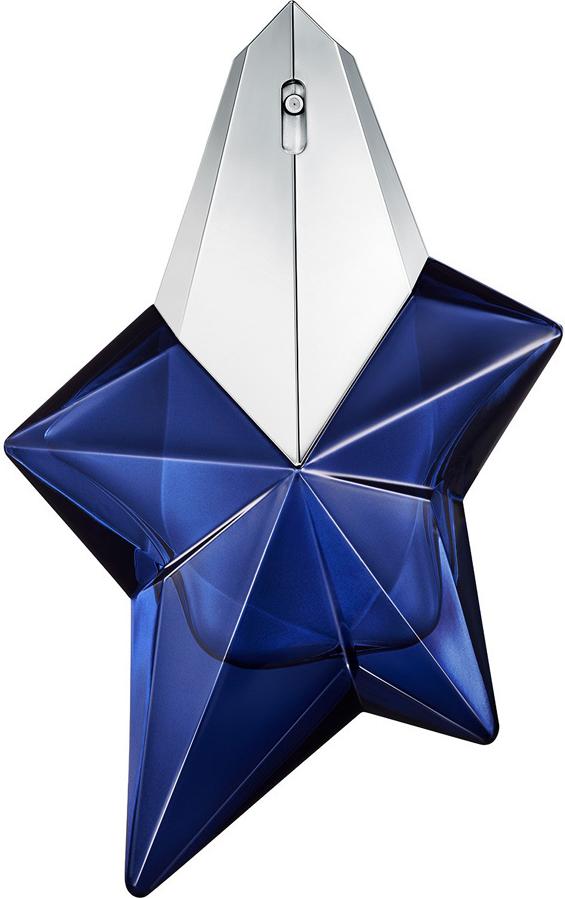 Flacon perfum Mugler Angel Elixir woda perfumowana 25 ml w eleganckim opakowaniu z logo marki Mugler na białym tle
