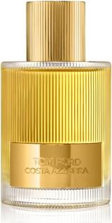 Flacon wody perfumowanej Tom Ford Costa Azzurra 100ml w eleganckiej żłobionej butelce na białym tle - luksusowe perfumy unisex