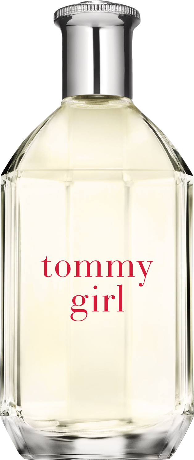 Flacon wody toaletowej Tommy Hilfiger Tommy Girl 30ml z charakterystycznym logo marki na białym tle w eleganckim opakowaniu perfum