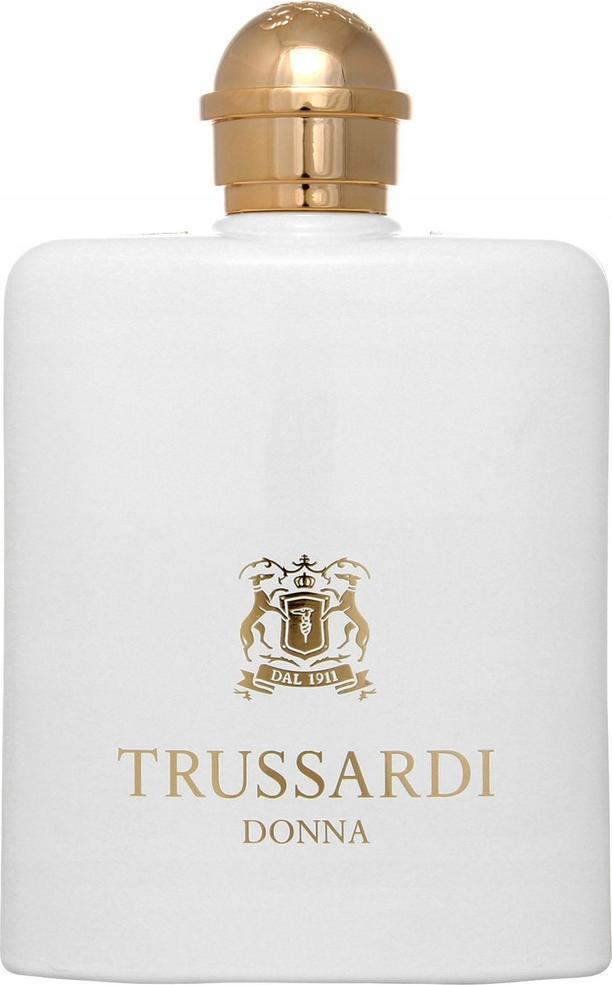 Flacon perfum Trussardi 1911 Donna woda perfumowana 100ml na białym tle - eleganckie damskie perfumy kwiatowo-orientalne marki Trussardi