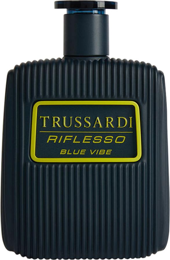 Flacon perfum Trussardi Riflesso Blue Vibe woda toaletowa 30ml dla mężczyzn w eleganckiej butelce z logo włoskiej marki Trussardi